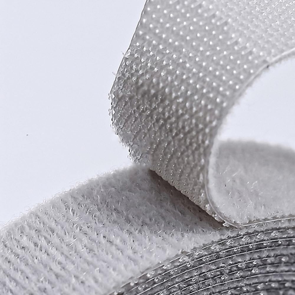 Serre-câbles vert 50 m x 20 mm - Fermeture autocollante - Refermable - Double face - Organiseur de câbles - Double face - Sangle solide pour cordons et rideaux