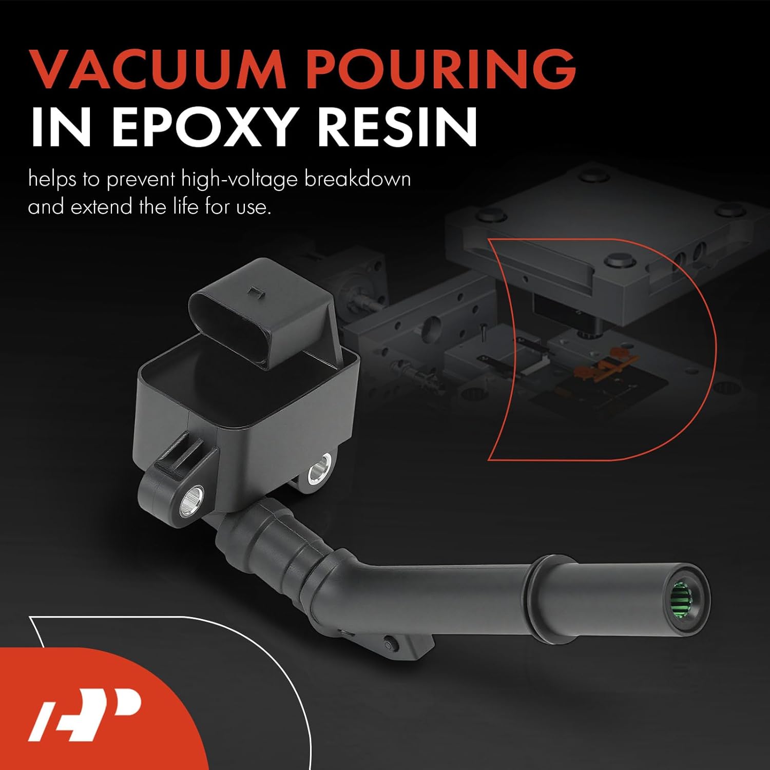 A-Premium Engine Ignition Coil Pack Compatible with Mercedes-Benz A220 2019-2022, A250 2019, A35 AMG 2020-2022, B250 2019, C300 2019-2023, CLA250, CLA35 GLA250 GLA35 GLB35 AMG, E350, GLB250, 4-PC Set