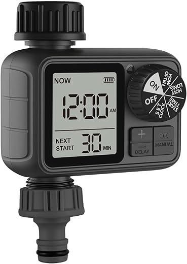 XPR3SS Garden Automatic Irrigation Water Timer System Controller Drip Irrigation Water Timer Digital Fully Automatic Programmable Dripper Dial Button Operation Timer