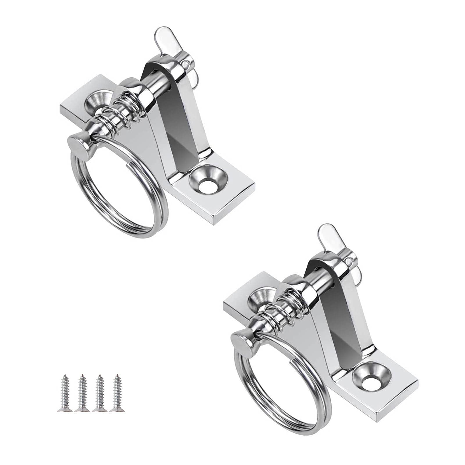 Buy Frascio 2 Pack Bimini Top 90°Deck Hinge with Pin and Ring, 316