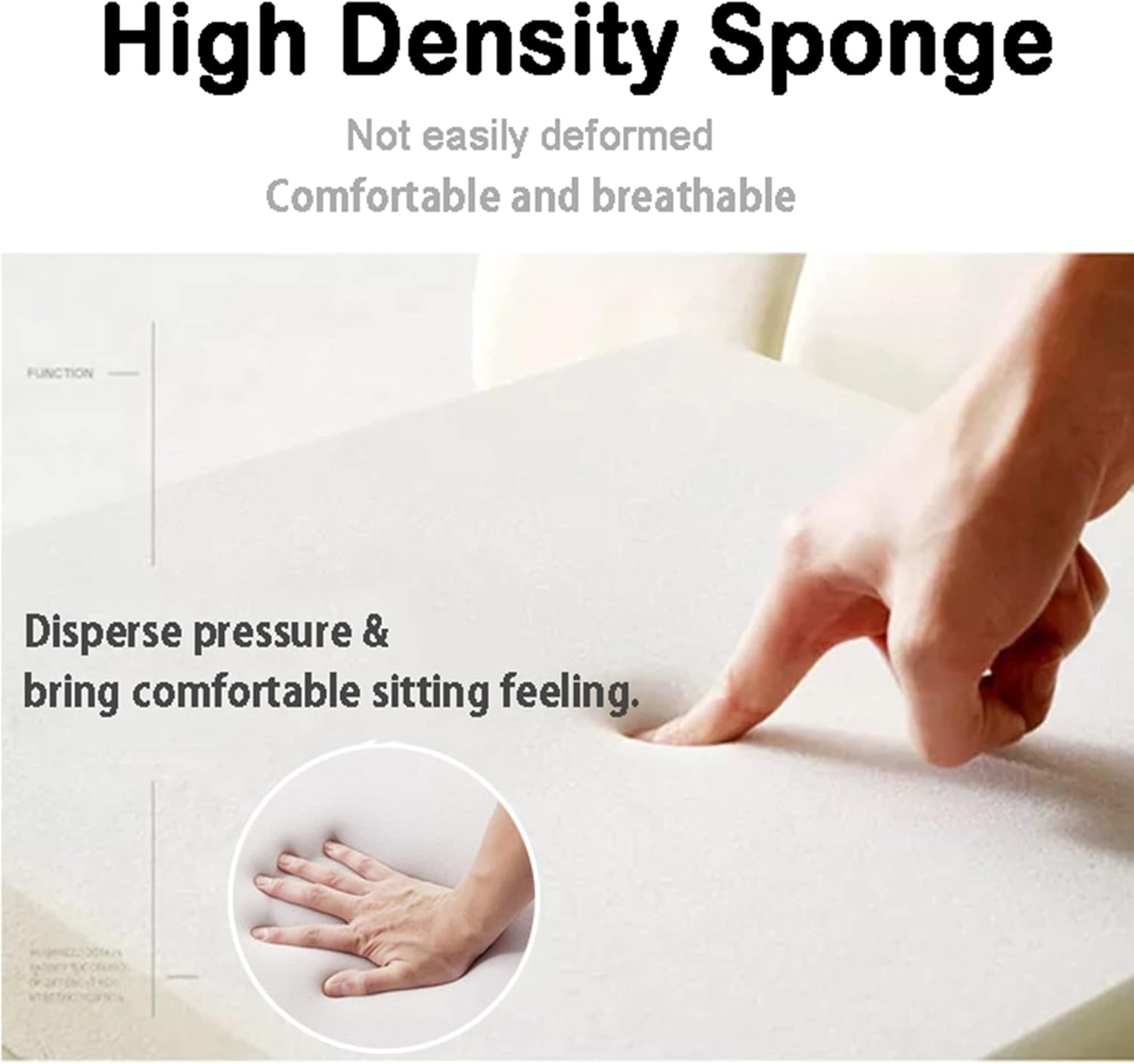 Custom Size Headboard Pillow Armrest Sofa Bolster Cushion, Home/Hotel Bed Gap Pad with Removable Cover, For Single/Double/King Bed, 120 * 10 * 10cm, Blue