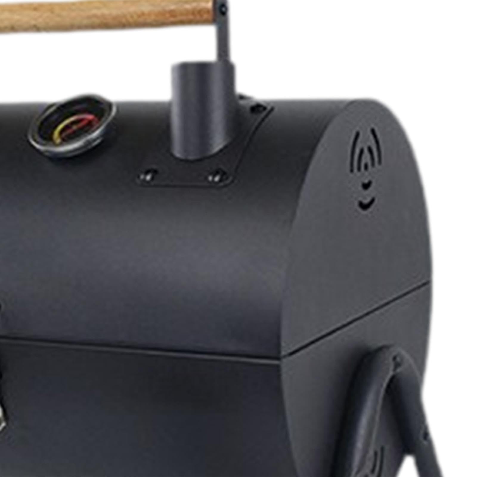 Grill Portátil de Carbón para Barbacoa Parrilla de Mesa Integrada Herramienta Multifuncional de Cocina Y Picnic Soporte Compacto con Red, Negro