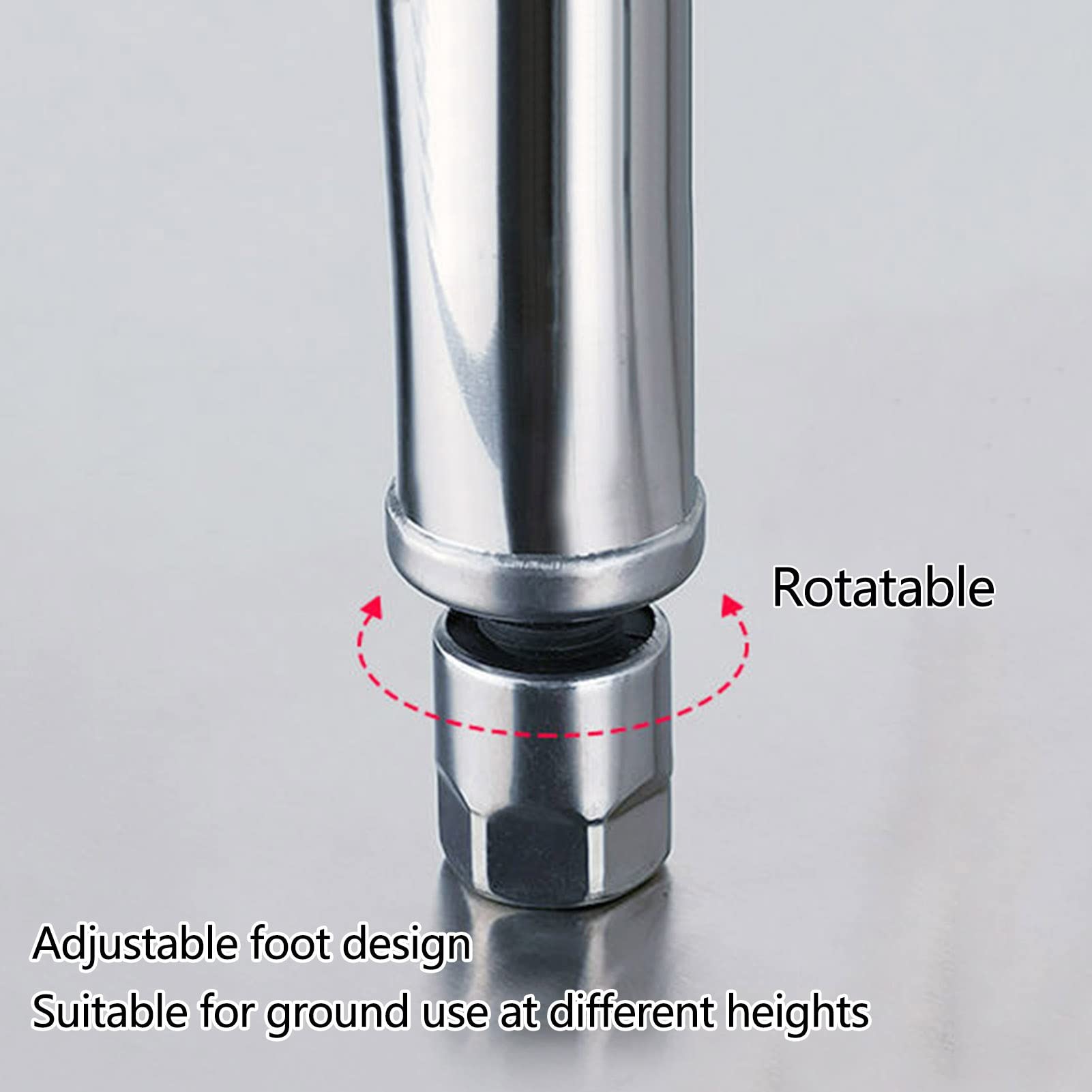 Scaffale regolabile a 3 ripiani in acciaio inox, resistente, impermeabile, per cucina, ufficio, garage, 70 x 40 x 80 cm, argento