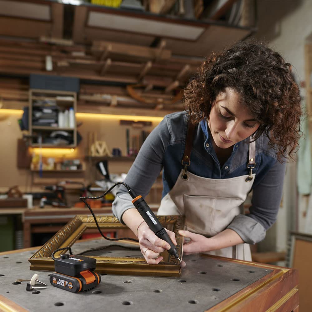 Kit MakerX Rotationswerkzeug + Lötkolben 20 V WORX | PowerShare | WX988-1 2Ah Akku mit Indikator, 1 Ladegerät