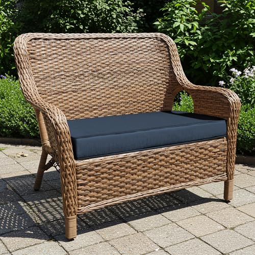 Coussin de banc extérieur bleu : fini les assises mouillées et décolorées