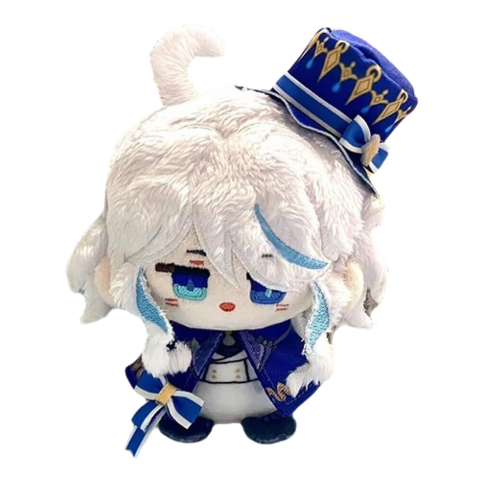 TOPLITHE Genshin Plush, 12CM Anime Plushie Toy Cute Soft Impact Stuffed Doll Keychain Carcoon Figure for Fans Gift(Furina)
