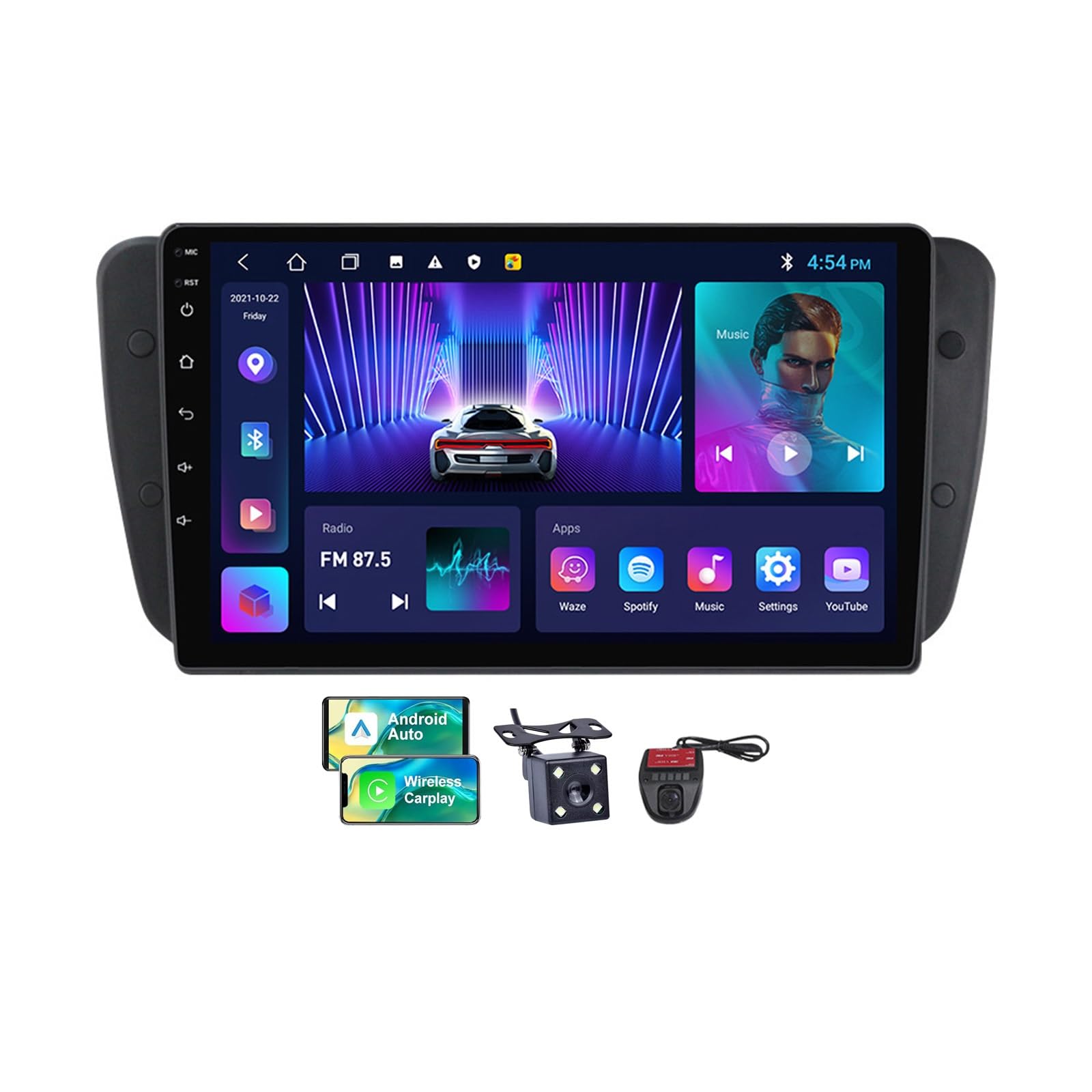 Autoradio Android 13 pour remplacer votre ancienne radio de Seat Ibiza