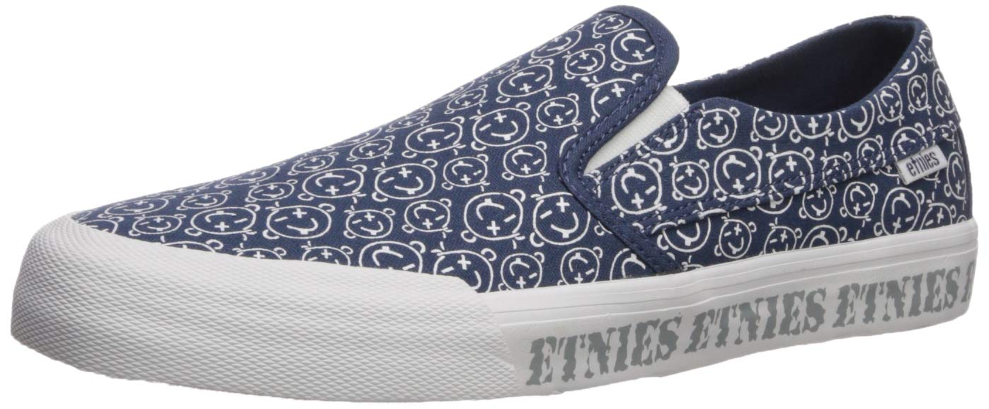 Etnies Men's Langston Skate Shoe navy/white 7.5 Medium US