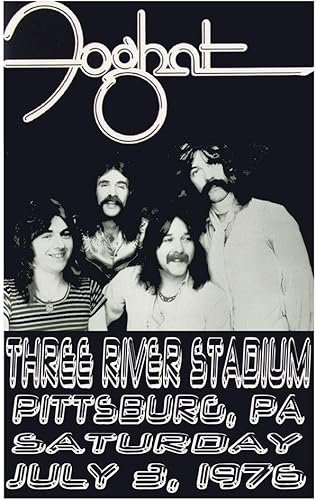 GENERIC Foghat Réplica Three River Stadium 1976 Concierto Poster