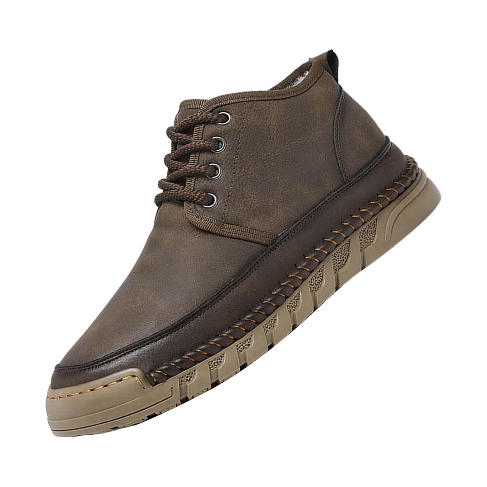 Wanderstiefel Herren Wasserdicht Trekkingstiefel Rutschfest Leder Outdoor