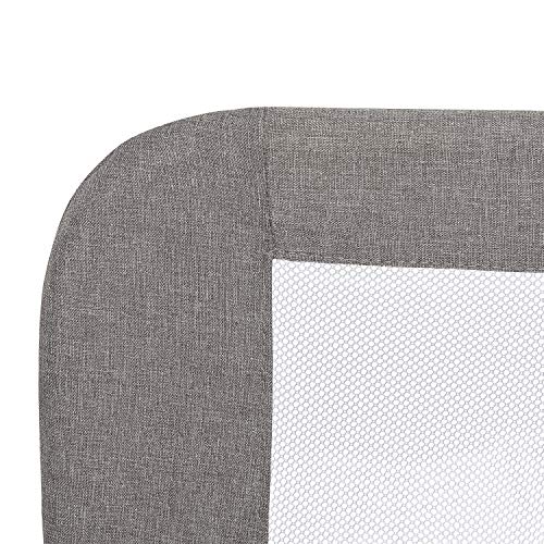 Dream On Me Lightweight Mesh Security Adjustable Bed Rail For Toddler With Breathable Mesh Fabric In Grey #TOP3