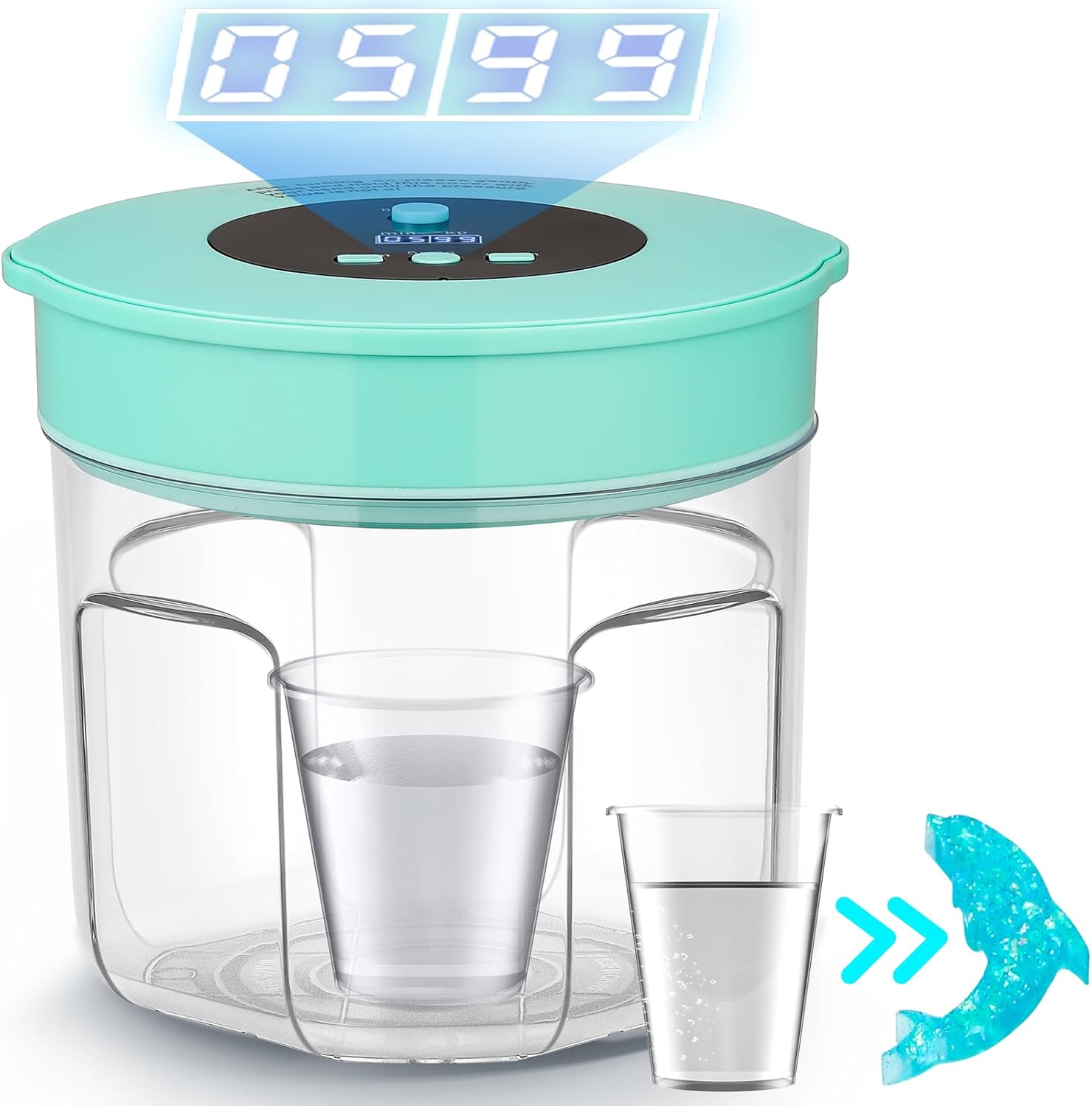 Antstone Resin Bubble Remover Pro Airless Technology, Quick 99% Bubble Removal Within 9 Mins, 98kPa High Vacuum, 3L Big Capacity for Epoxy, UV Resin, Silicone, Art Resin Mold Casting, Jewelry Making