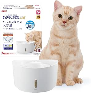 GIIPET- 猫 水飲み器 自動【2.2L大容量 フィルター5枚付属 多重濾過