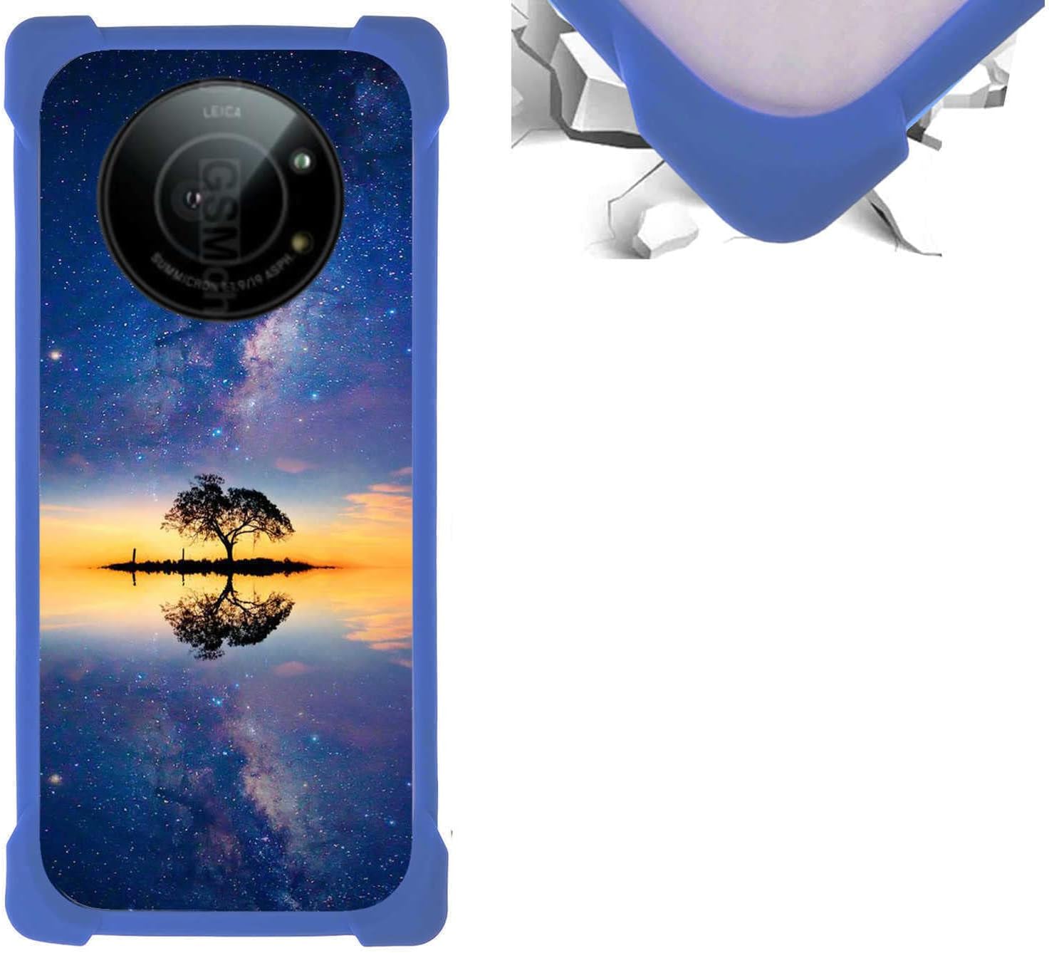 Case Compatible for Sharp Leica Leitz Phone 1 5g Phone Case PC backplane  Silicone Soft Frame Cover KB-LAN12