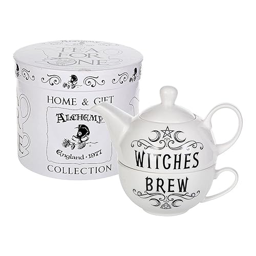 Alchemy Witches Brew Hex Tea for One Becherset Weiß 17x14.5cm