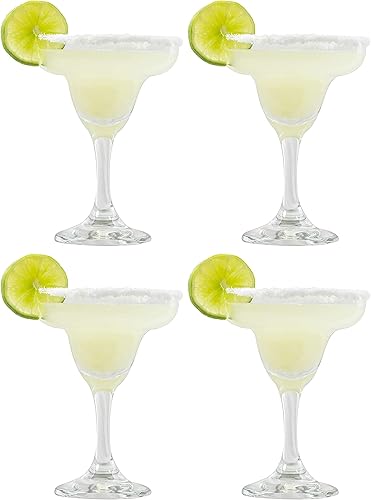 SELPONT a Collection - Juego de vasos de margarita de 4 piezas, clásico para beber margaritas, piña coladas, daiquiris y otros cócteles (Margarita