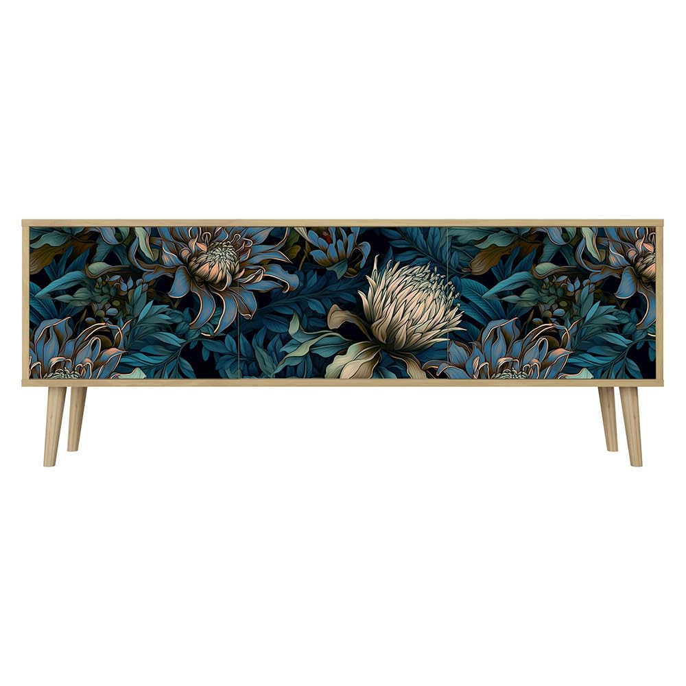 scaffale tv con 3 porte in design moderno