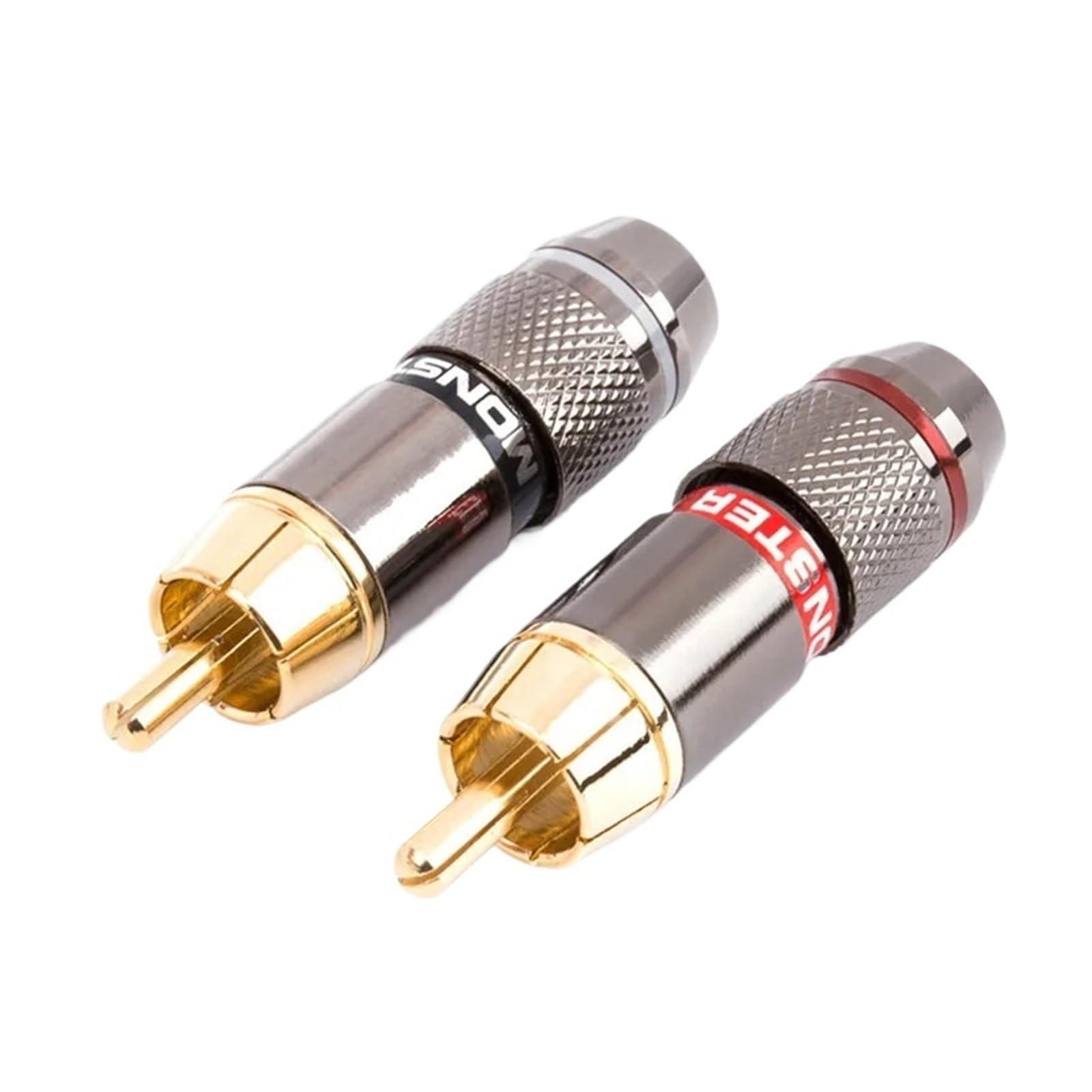 Connecteur de prise RCA en alliage de zinc plaqué or 24 carats, 4/8/12 pièces, connecteur de prise de haut-parleur d'alimentation(8pcs)