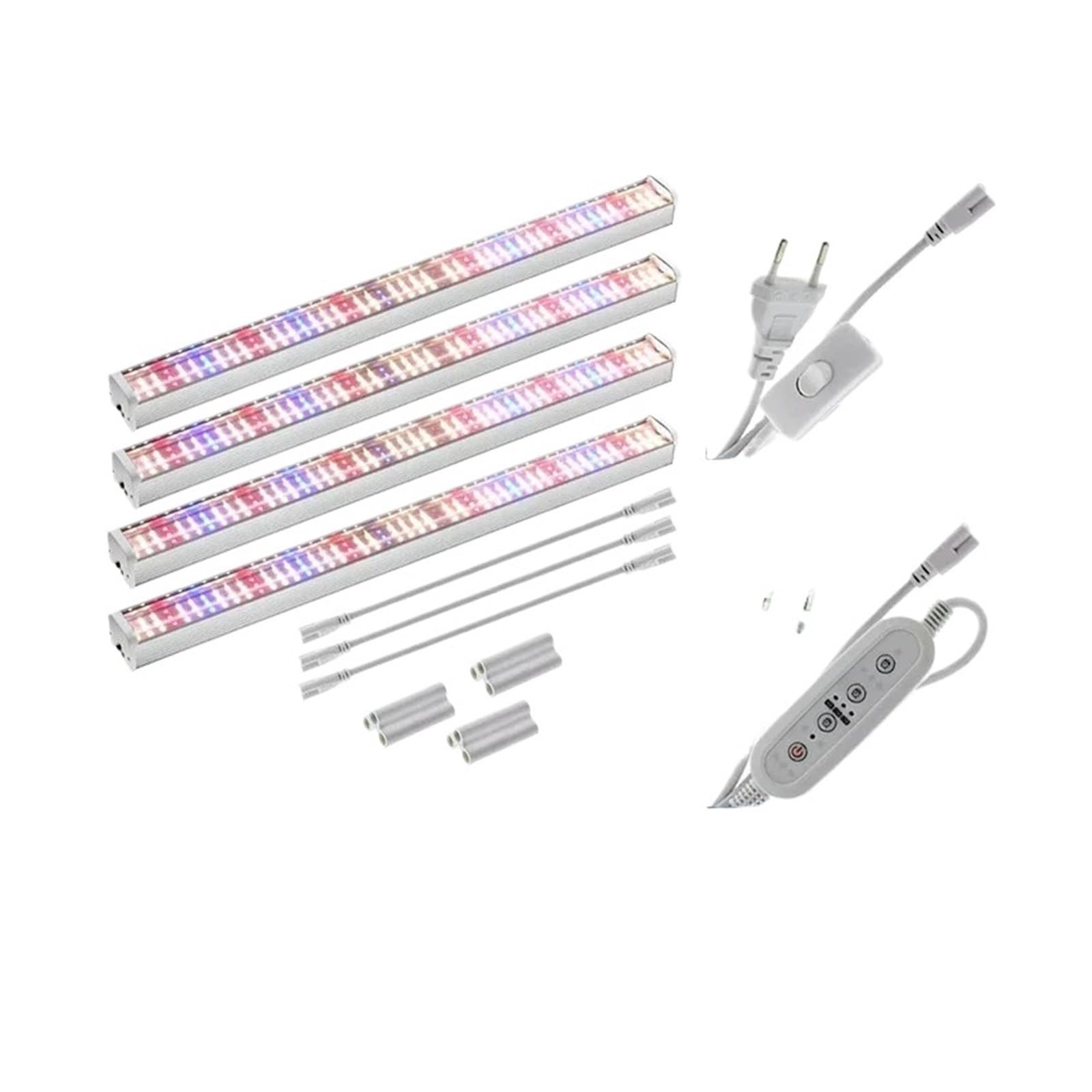 Lámpara de Cultivo, Luces LED de Cultivo de Espectro Completo for Plantas de Invernadero, lámparas de Cultivo sin Tierra, Flores vetales, luz de Relleno, 1/2/4/6 Uds.(Sunshine-4PCs)