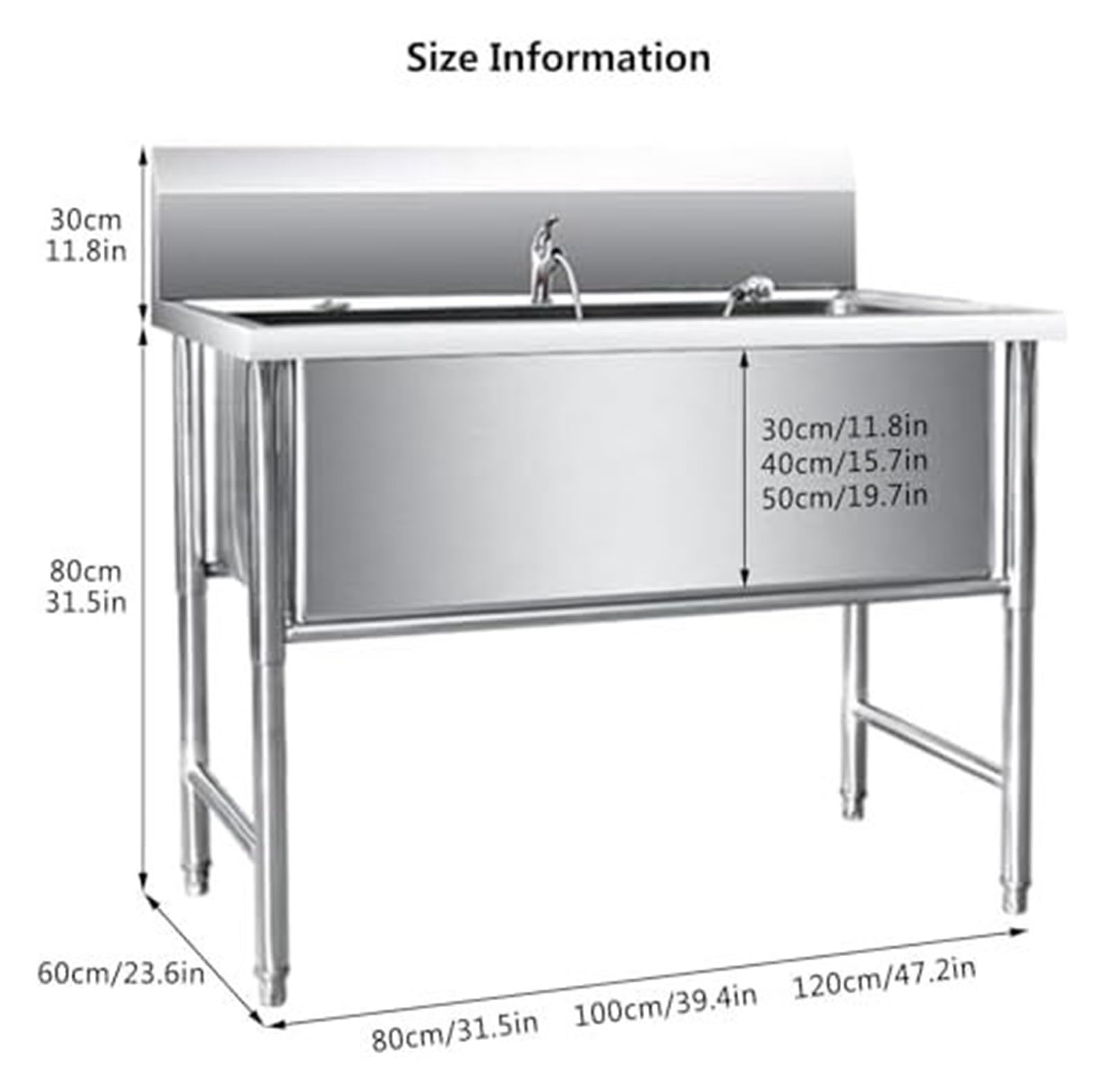 Składana wanna dla psa, stacja do mycia zwierząt, basen, profesjonalna pielęgnacji psów(Depth 20in/50cm,31in/80cm)