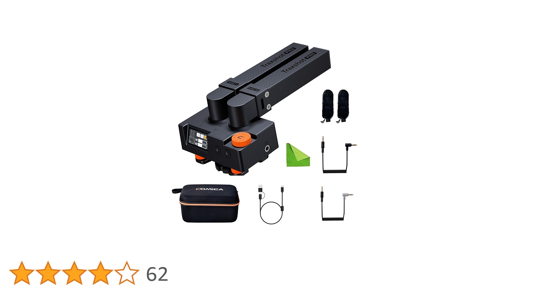 COMICA Traxshot Pro 変形可能ガンマイク 充電式マイク Amazon | COMICA Traxshot Pro ショットガンマイク ビデオ外付け