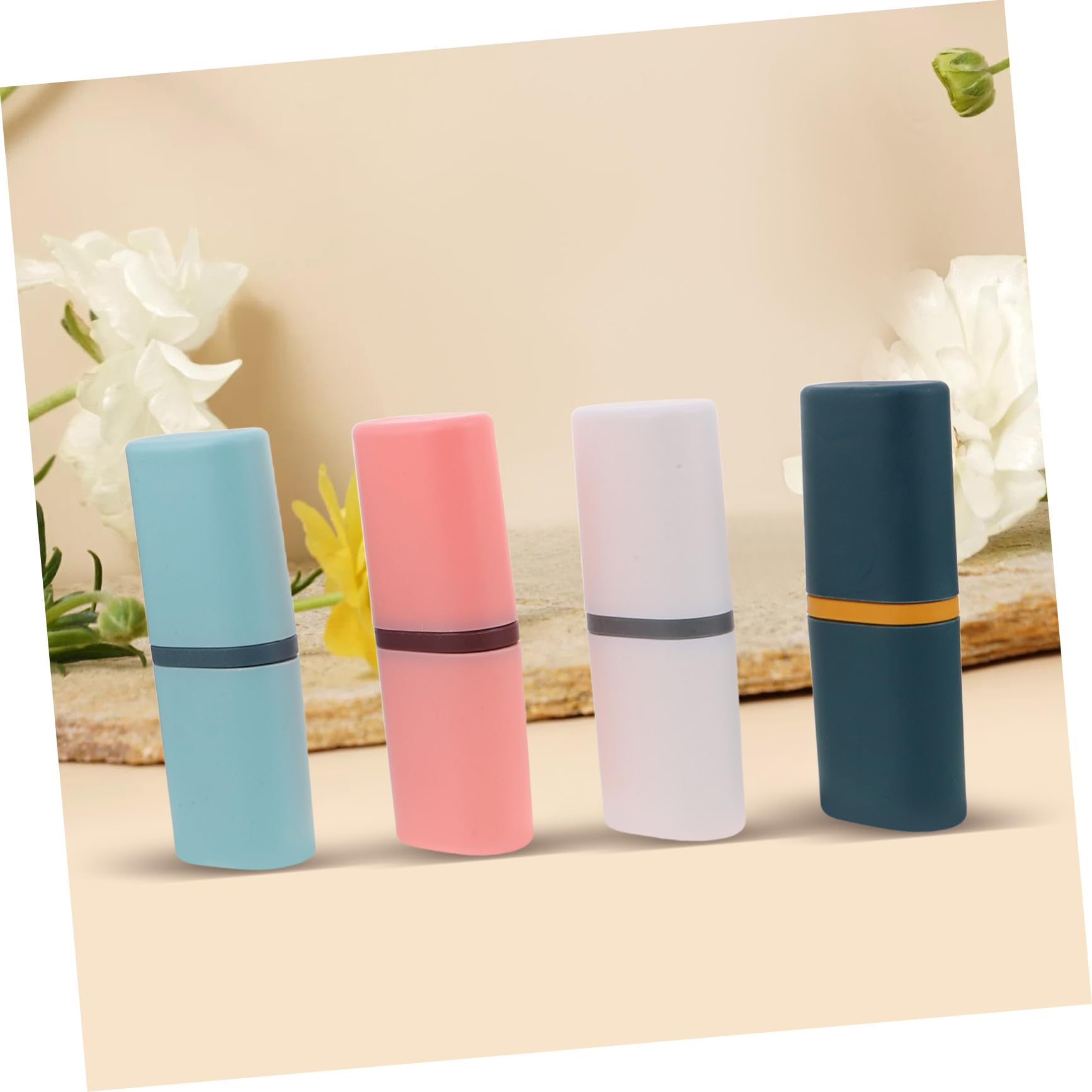 8 Pezzi Custodie Porta Spazzolino da Viaggio con Coperchio Porta Dentifricio e Vaschetta per Risciacquo Organizer Compatto e Leggero per Campeggio Viaggi d Affari e Scuola Colori