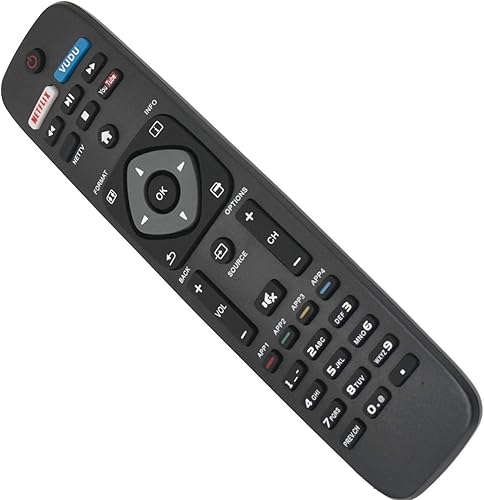 Miniatura 3 de Nuevo reemplazo remoto apto para Philips Smart TV NH500U NH500UW NH503UP 55PFL5602 50PFL5602 43PFL5602 75PFL6601 32PFL4902 40PFL4901 43PFL4901
