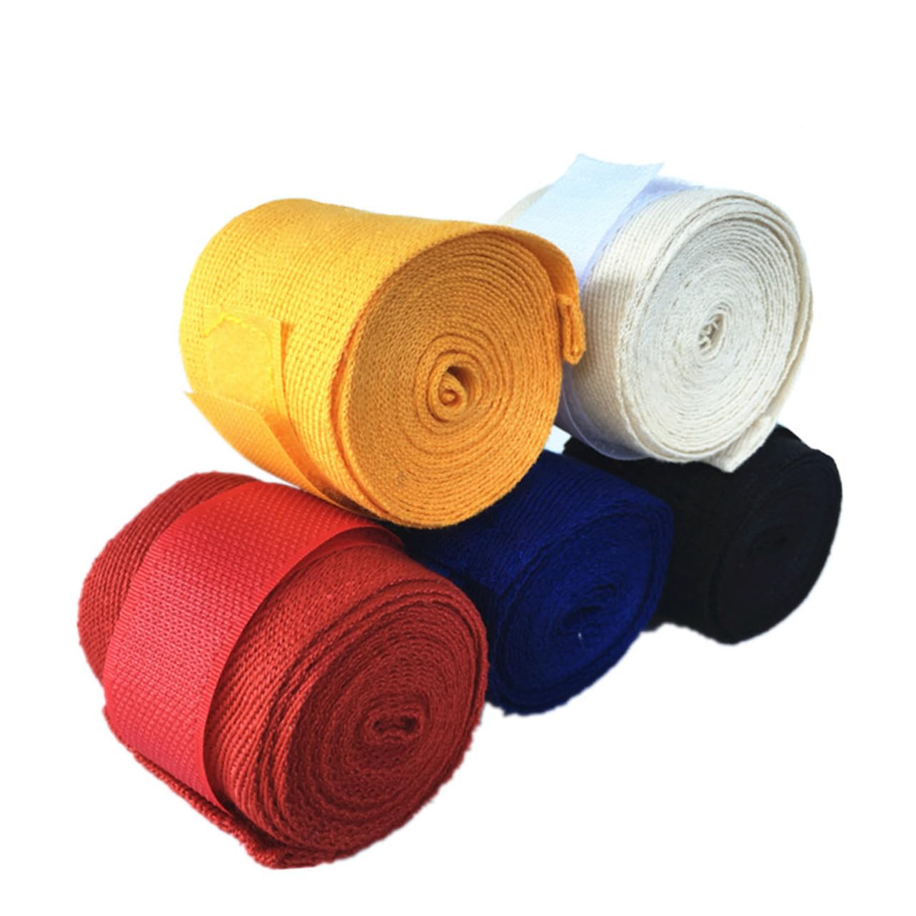 Yardwe Cotton Taekwondo Thai Fitness Wrist Straps 2pcs Boxing Hand Wraps Stick Pad Closure