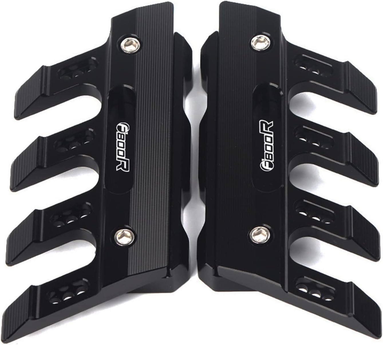 for BMW F800R F800 R Motorcycle Mudguard Front Fork Protector Guard Block Front Fender Slider Accessories Side Guard CNC Aluminum Multiple Colour (Color : Black)