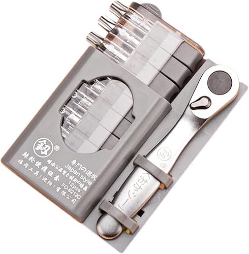 Miniatura 5 de Mini llave de trinquete Destornillador Bit Set multifuncional Destornillador ranurado en forma especial Herramientas de mano para el hogar