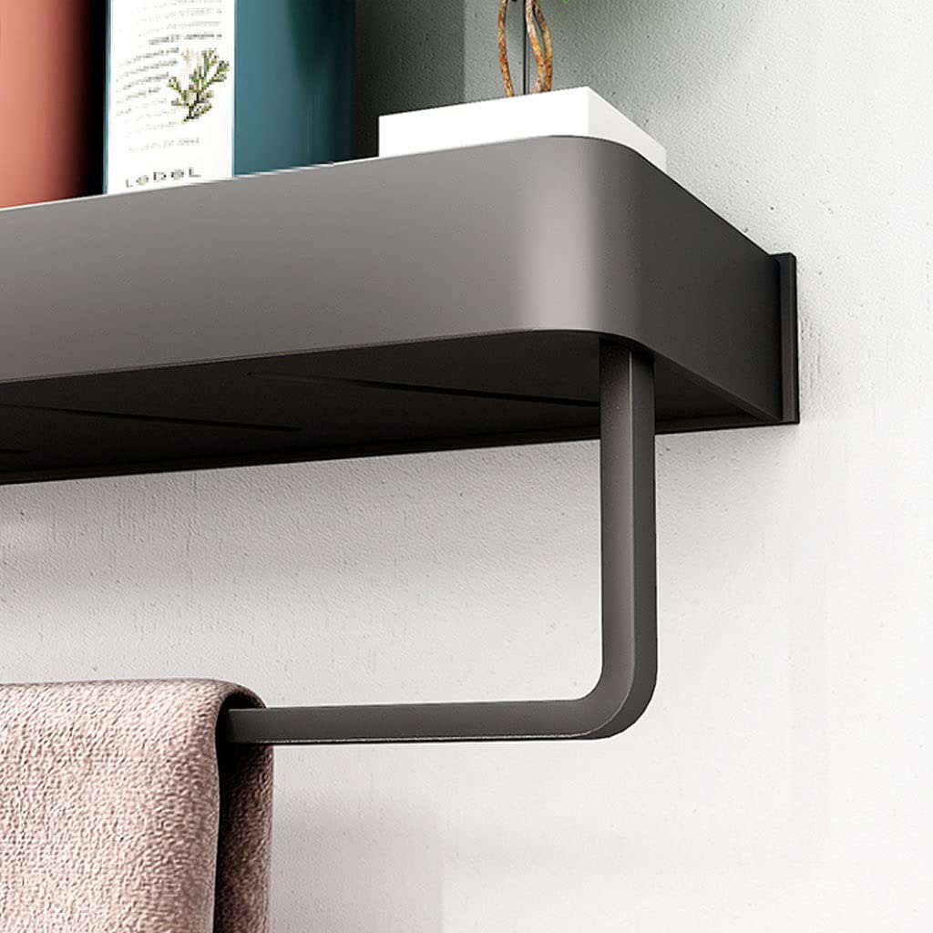 Organizador de ducha de baño sin taladro con máquina de toallas, estante de almacenamiento de Acero inoxidable montado en la pared para baño, ducha, cocina, carrito de ducha (Tamaño: 19,6 pu