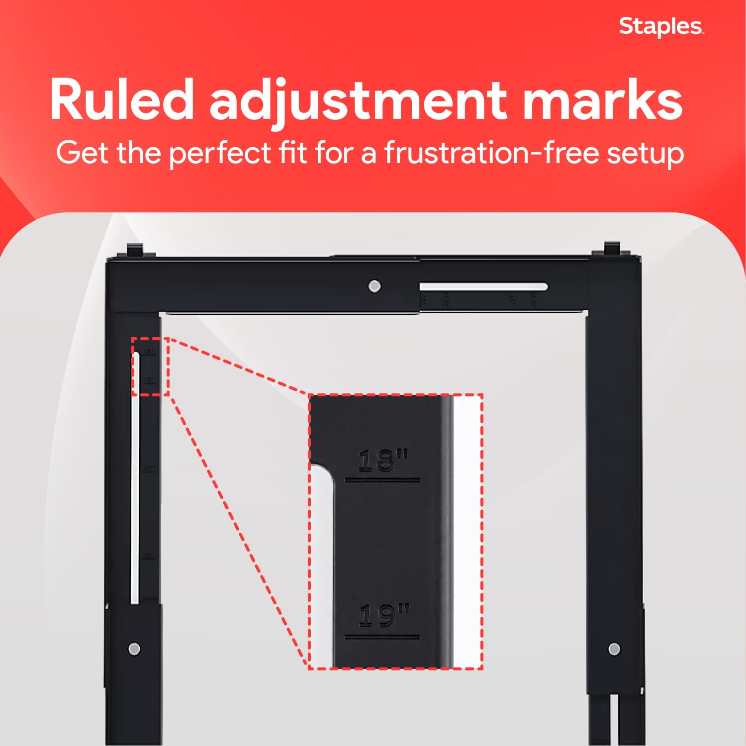 Staples Adjustable file Caddy, nero (52140)