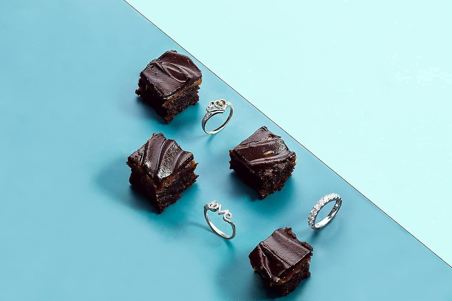 Jewelili Sterling Silver Love Ring with Natural White Diamond Accents, Heart Cut-Out Design – Romantic Gift for Her – Sizes 5, 6, 7, 8, 9 – Anniversary, Birthday, Valentine’s Day