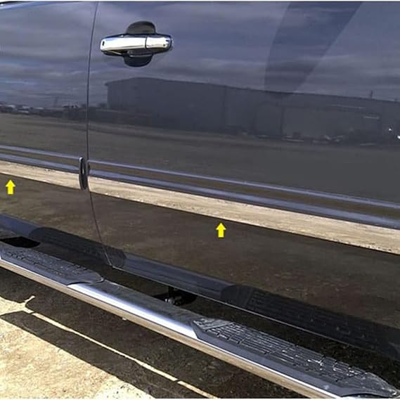 4p Chrome Side Molding Insert fits Silverado 2009-2013 Crew