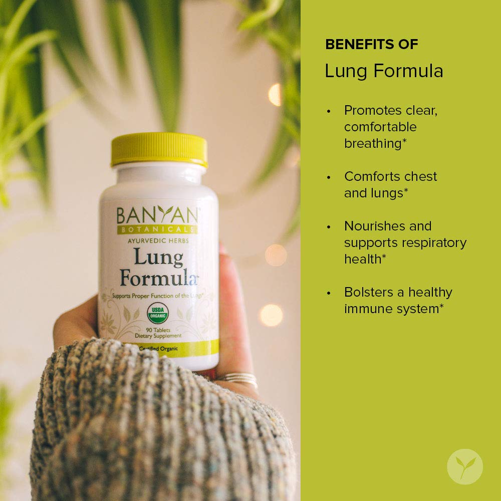 Buy Banyan Botanicals Lung Formula Organic Herbal Tablet with