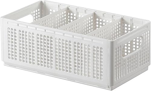 ChezMax Caja organizadora de ropa plegable, cubos de almacenamiento de ropa interior de armario, gris lavable, juego de divisores de cajones de