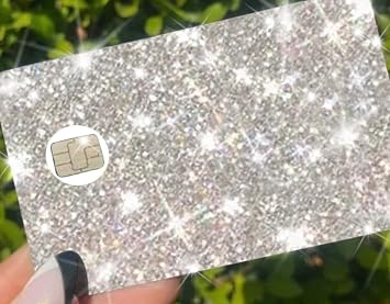 ExotixCard The Original Reflective Ultra Bling Skin Debit Credit Card, Back Information Extx Fins Luxury Bright Silver