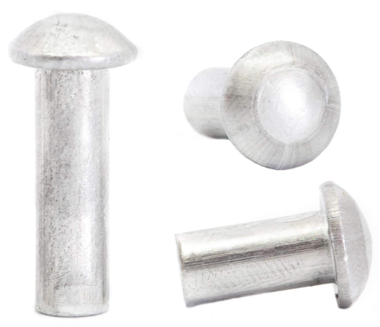 M4 (4mm x 8mm) Aluminium Solid Round Head Rivets DIN 660 (Pack of 20) - D05B 4x8_20