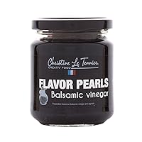 Vista 1 de Christine Le Tennier Perlas con sabor a vinagre balsámico, tarro de 7 oz