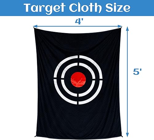 Miniatura 10 de Objetivo de golf de tela de golf para reemplazo de red, objetivo de golf para golpear red, objetivo de práctica de golf, ayudas de entrenamiento de