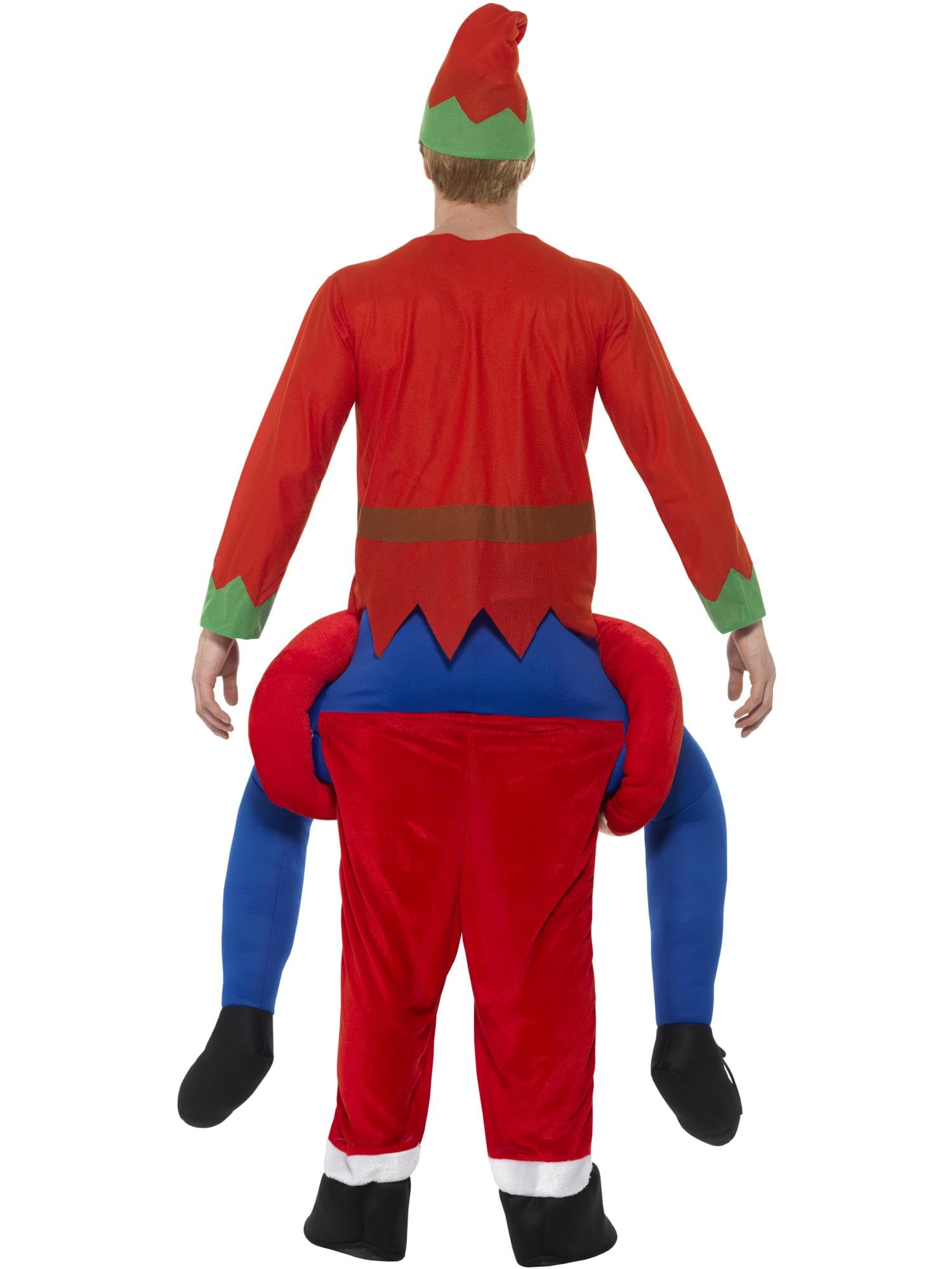 Amazon.com: Smiffys Piggyback Santa Costume, Red One Piece Suit with Mock  Legs, Christmas Adult Fancy Dress, Santa Dress Up Costumes : Clothing,  Shoes & Jewelry