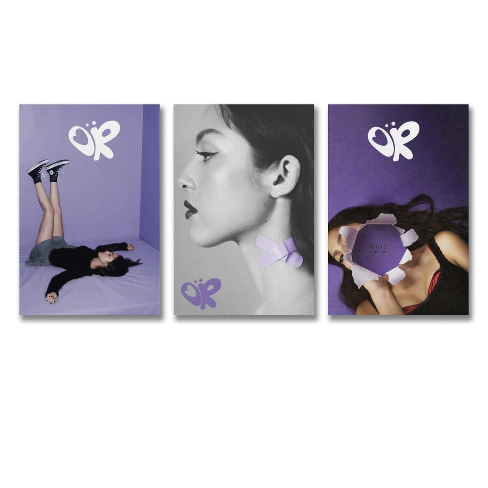 Poster Album Musicali Set 6 - Stampa Su Tela 20x30cm Per Camera Da Letto