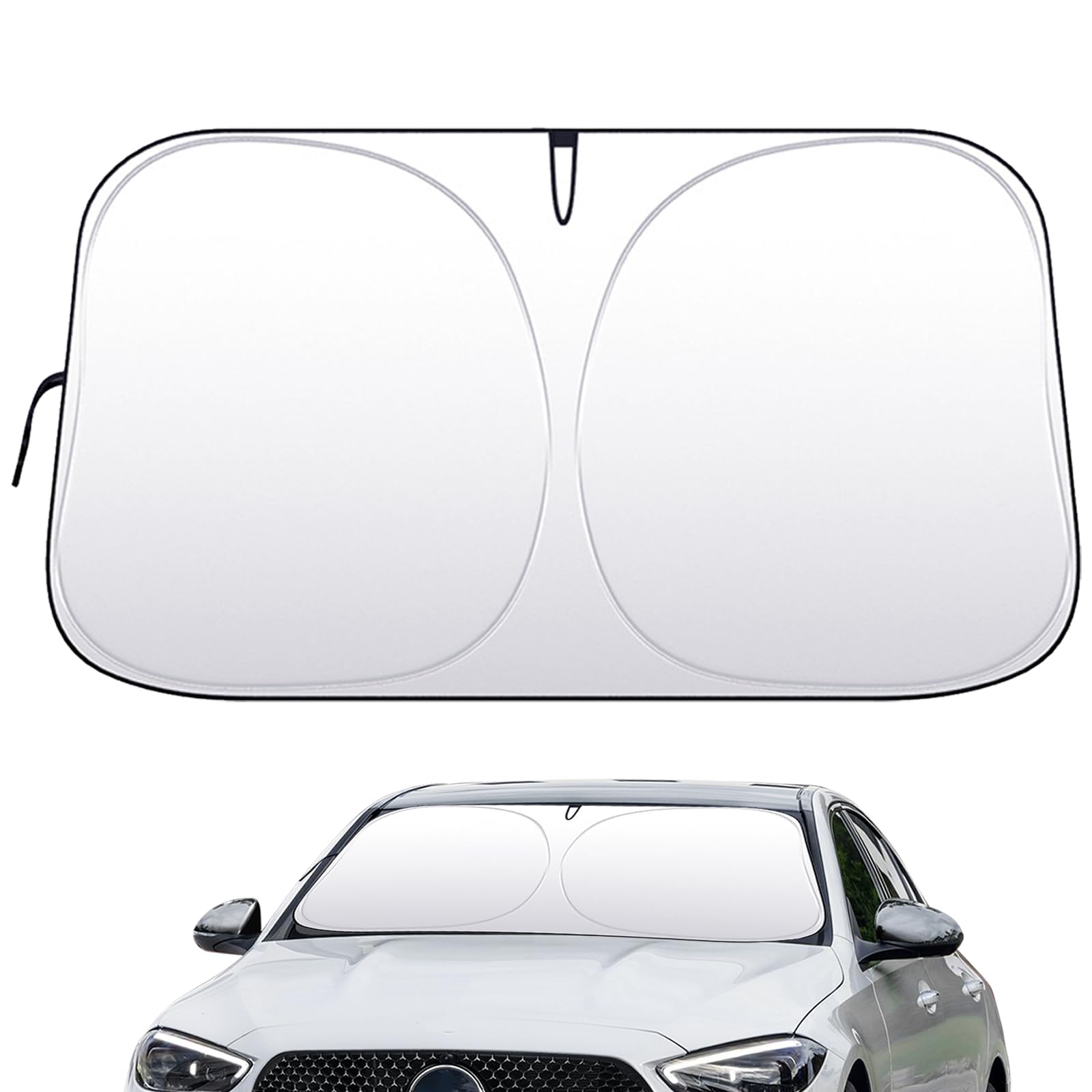 FQRNNDDPY Car Windscreen Sunshade, for Audi Q3/Q3 Sportback 2019-2023 Car Windshield Sun Shade UV Ray Reflector Automobile Front Window Sunshield