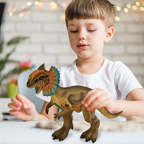 Miniatura 5 de ArtCreativity Dilophosaurus - Juguete de dinosaurio suave al tacto, sonidos rugientes, de pie, ideal para juegos imaginativos