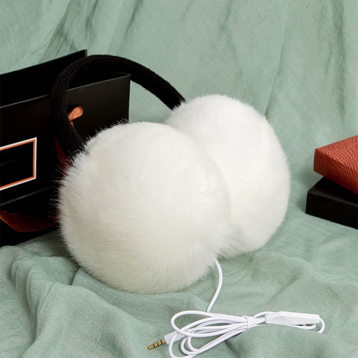 SOIMISS 3piezas Orejeras De Invierno Para Mujeres Ajustables De Material De Protección Térmica y Estilo Moderno Diseño De Piel De Lana Uso Climas Fríos Color