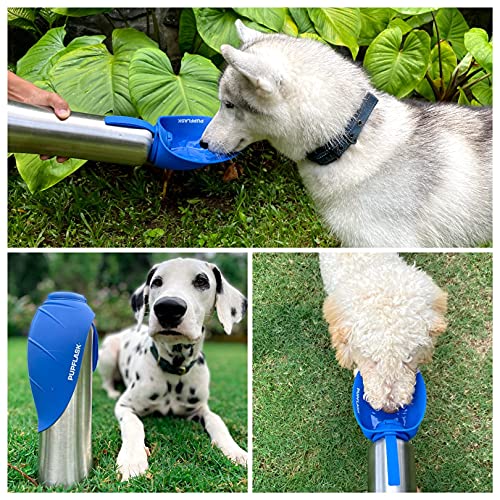 Pupflask Large Dog Water Bottle | 27 Or 40 Oz Stainless Steel | Convenient Dog Water Dispenser | Puppy Travel Water Bowl | Portable Pet Water Bottle | Leak Proof Bottle Perfect Size For All Dog Breeds #TOP4