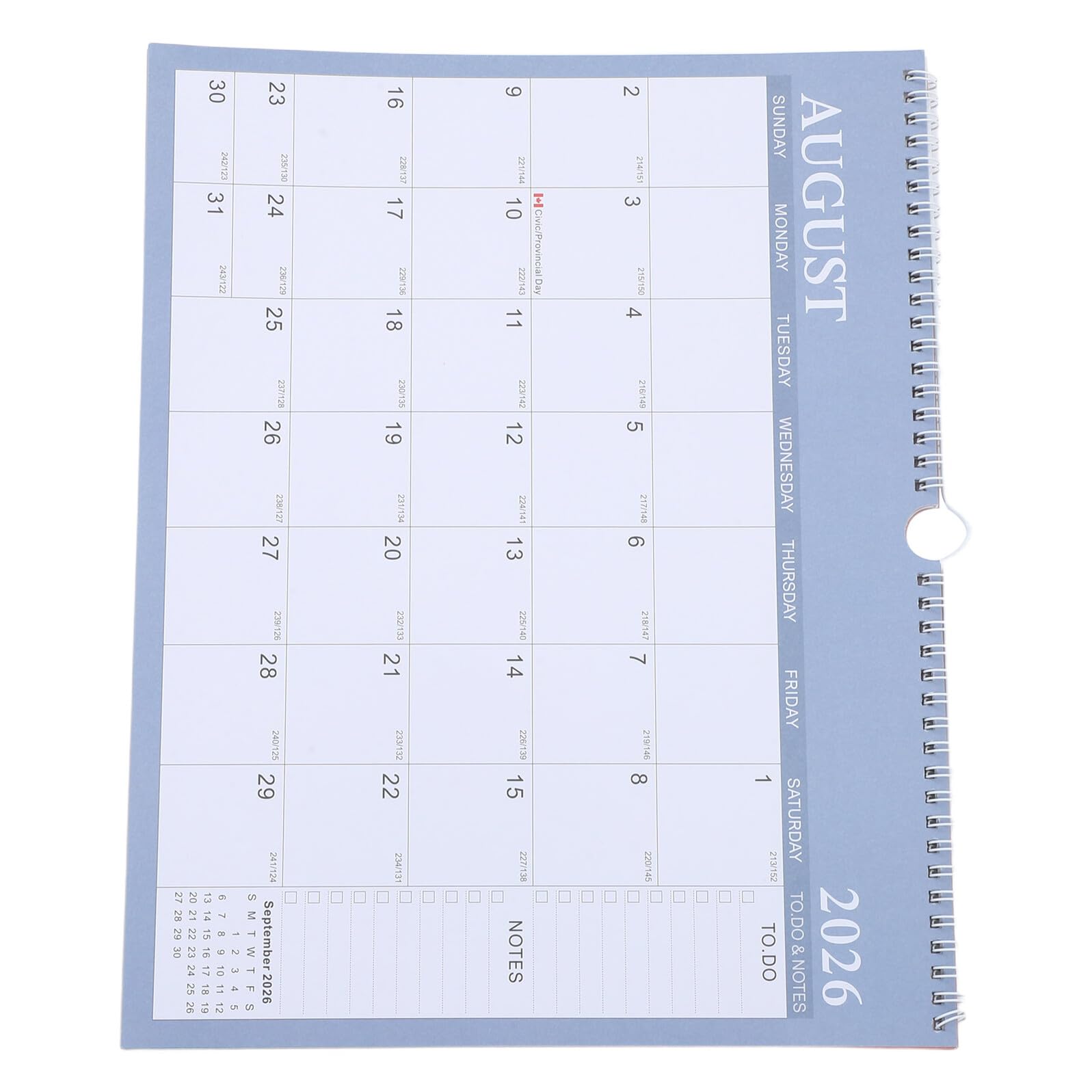 Monats Wandkalender Großes Querformat mit Internationalen Feiertagen Monatsplaner für Büro und Zuhause Abreißbarer Kalender mit Stabiler Spiralbindung Übersichtlicher Jahresplaner