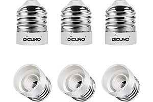DiCUNO E26 to E12 Adapter: Effortlessly Convert Lighting Fixtures