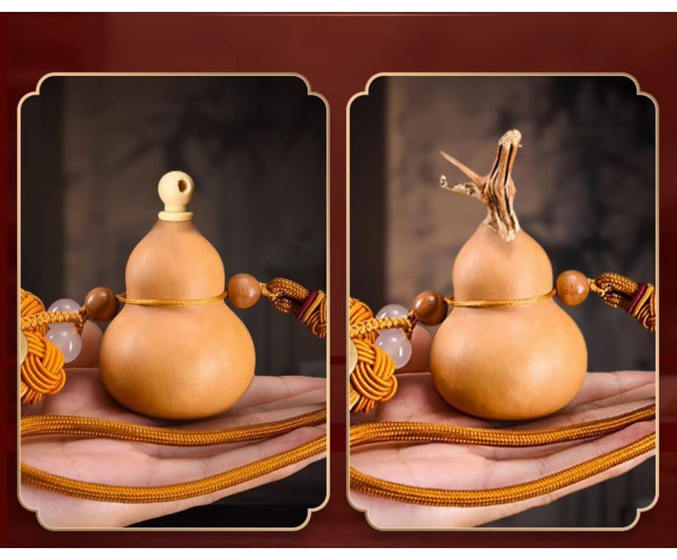 Amazon.co.jp: 風水置物 ひょうたん 五帝銭 中国結び ナチュラル 瓢箪