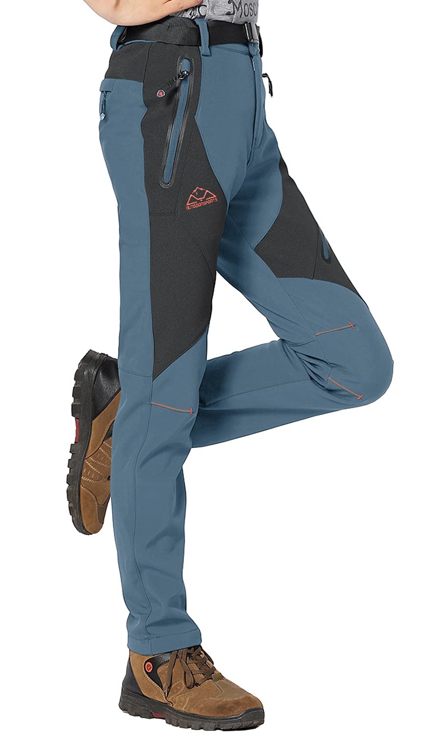 Rdruko Women's Snow Pants Waterproof Insulated Fleece Thermal Ski Hiking Snowboard Pants